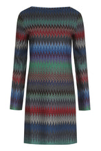Load image into Gallery viewer, Chevron lurex knit dress
