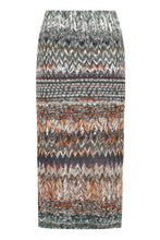 Load image into Gallery viewer, Chevron motif knitted skirt
