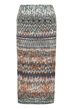 Load image into Gallery viewer, Chevron motif knitted skirt
