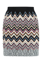Load image into Gallery viewer, Chevron knit miniskirt

