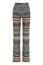 Load image into Gallery viewer, Chevron knitted palazzo trousers
