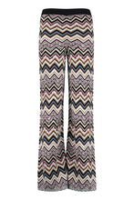 Load image into Gallery viewer, Chevron knitted palazzo trousers
