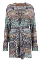 Load image into Gallery viewer, Chevron motif cardigan
