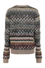 Load image into Gallery viewer, Chevron motif sweater
