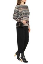 Load image into Gallery viewer, Chevron motif sweater
