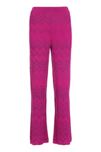 Load image into Gallery viewer, Chevron knitted palazzo trousers
