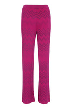 Load image into Gallery viewer, Chevron knitted palazzo trousers
