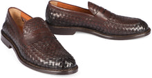 Load image into Gallery viewer, Straw Leather loafers
