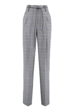 Load image into Gallery viewer, Prince of Wales checked wool trousers
