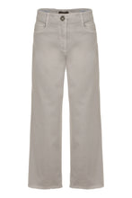 Load image into Gallery viewer, Stretch cotton wide leg trousers
