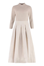 Load image into Gallery viewer, Midi dress with flared hem
