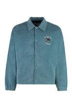 Load image into Gallery viewer, Slogan Fleurs Corduroy velvet jacket
