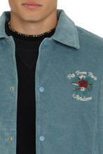 Load image into Gallery viewer, Slogan Fleurs Corduroy velvet jacket
