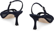Load image into Gallery viewer, Slingback Elsy 70 in suede leather

