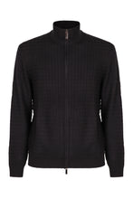 Load image into Gallery viewer, High collar zipped cardigan
