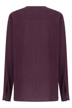 Load image into Gallery viewer, Shirt with off-center closure in crepe fabric
