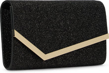 Load image into Gallery viewer, Clutch Emmie in Glitter Leather

