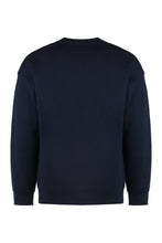 Load image into Gallery viewer, Slogan Fleurs crew-neck wool sweater
