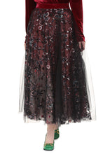 Load image into Gallery viewer, Embroidered tulle skirt

