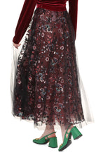 Load image into Gallery viewer, Embroidered tulle skirt
