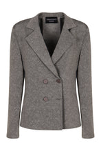 Load image into Gallery viewer, Double-breasted viscose blend jacket
