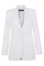 Load image into Gallery viewer, Elegant white blazer jacket for any occasion
