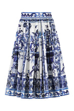 Load image into Gallery viewer, Printed poplin skirt
