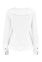 Load image into Gallery viewer, Maxi collar cotton shirt

