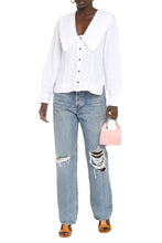 Load image into Gallery viewer, Maxi collar cotton shirt

