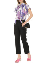 Load image into Gallery viewer, Printed cotton crop-shirt
