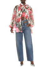 Load image into Gallery viewer, Printed silk blouse
