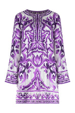 Load image into Gallery viewer, Printed silk mini dress
