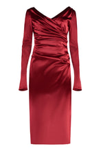 Load image into Gallery viewer, Satin midi dress
