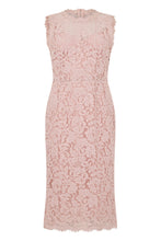 Load image into Gallery viewer, Dress in mixed lace cotton and viscose
