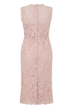 Load image into Gallery viewer, Dress in mixed lace cotton and viscose
