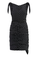 Load image into Gallery viewer, Polka-dot print silk mini dress
