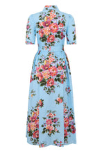 Load image into Gallery viewer, Long floral dress in cotton
