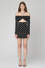 Load image into Gallery viewer, Polka-dot print silk mini dress

