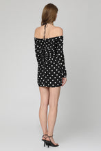 Load image into Gallery viewer, Polka-dot print silk mini dress
