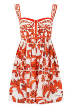 Load image into Gallery viewer, Mini dress in printed cotton

