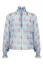 Load image into Gallery viewer, Shirt in mixed silk fabric with floral print
