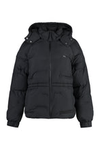 Load image into Gallery viewer, Hooded techno fabric down jacket
