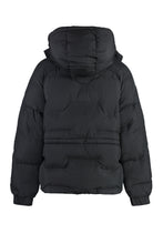 Load image into Gallery viewer, Hooded techno fabric down jacket
