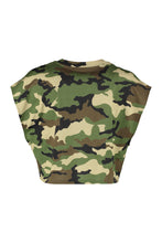 Load image into Gallery viewer, Logo cotton crop-top
