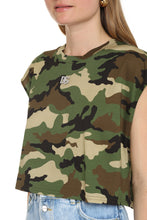 Load image into Gallery viewer, Logo cotton crop-top
