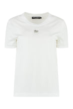 Load image into Gallery viewer, Embellished logo cotton t-shirt
