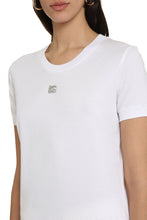 Load image into Gallery viewer, Embellished logo cotton t-shirt
