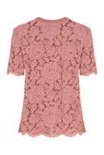 Load image into Gallery viewer, Lace crew-neck T-shirt
