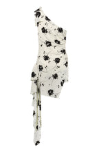 Load image into Gallery viewer, One-shoulder floral dress
