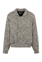 Load image into Gallery viewer, Tweed bomber jacket
